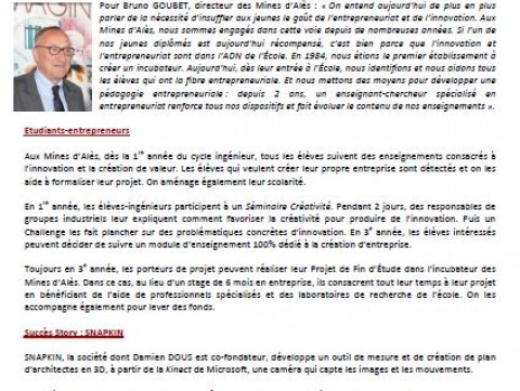 CONCOURS D'INNOVATION